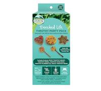Oxbow Enriched Life Timothy Party Pack de 6 Jouets enrichissants pour Petits Animaux fabriqués avec du Foin Timothy