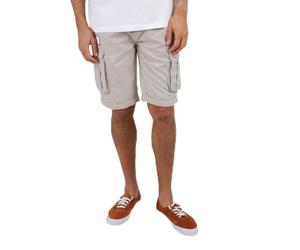 OXBOW P0ORPEK Bermuda rayé Ceinture intégrée Galet