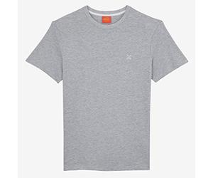 OXBOW P0TEBAZ Tee-Shirt Manches Courtes col Rond uni Gris Chiné