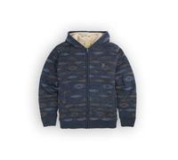 OXBOW Pull jacquard zip sherpa NIGHTFALL Hiver 2025 Avec capuche, Allover, Zippé, Col rond, Manches longues