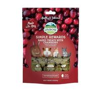 Oxbow Simple Rewards Baked Hay Treats with Cranberry for Small Animals 3-Ounce