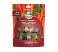Oxbow Simple Rewards Friandises cuites au Four avec Carotte, aneth et Foin pour Lapins, cochons d'Inde, Chinchillas et Petits Animaux de Compagnie, 85 g (Lot de 1)