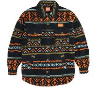 Oxbow - Sur-chemise chaude en sherpa - Jacquard Sherpa Overshirt Black pour Femme - Taille L - Noir Noir L