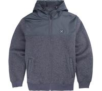 Oxbow - Sweat bi-matière à capuche - Passage Hooded Full Zip Fleece Volcano Chine pour Homme - Taille L - Gris Gris L