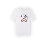 OXBOW Tee-Shirt Manches Courtes Cross Blanc Hiver 2025 Manches Courtes, Col Rond, Motif sur l'avant