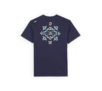 OXBOW Tee-Shirt Manches Courtes Tabula Deep Marine Ete 2025 Manches Courtes, Col Rond, Motif sur Le Dos
