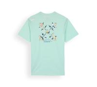 OXBOW Tee-Shirt Manches Courtes TAGTAN Ice Mint Ete 2025 Manches Courtes, Col Rond, Motif sur Le Dos