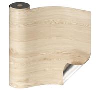 Oxdigi Revêtement de sol en PVC autocollant 6 m² - Aspect bois - Carreaux de sol épais - Pour porte d'entrée, salon, cuisine, bricolage - Découpable - 60 x 1 000 cm