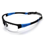 Oxdog Lunettes de protection Floorball Unihockey Spectrum Junior/Senior, noir/bleu, avec certificat IFF