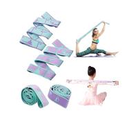 OXDOHUE Ceinture de Yoga avec 2 Paquets de Bandes résistance à 8 Boucles, pour des étirements et Un entraînement de Yoga efficaces, Bande Fitness,Bande Extensible,Theraband et Bande d'exercice en Un