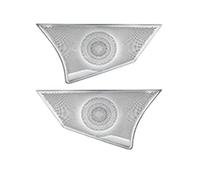 Oxektgb Intérieur Automobile pour Benz Classe E pour Coupé W207 C207 2009-16 Garniture Couvercle Haut-Parleur Porte Arrière Voiture Acier Inoxydable(A)