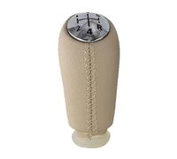 Oxektgb Pommeau levier vitesse voiture Pour Clio 2 3 4 II III IV 2001-2016 Sélecteur manuel à 5 vitesses, levier de vitesses(Beige)