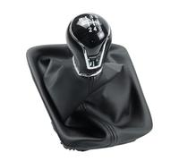 Oxektgb Pommeau levier vitesse voiture Pour Seat Pour Leon III 3 MK3 2012 2013 2014 2015 2016 2017 Pommeau levier vitesse manuel 5/6 vitesses Soufflet en cuir(6 Speed)