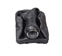 Oxektgb Pommeau levier vitesse voiture Pour VW pour Beetle 1998 1999 2000 2001 2002-2010 Nouveau pommeau levier vitesse à 5 vitesses avec soufflet en cuir(5R-Black)