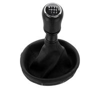 Oxektgb Pommeau levier vitesse voiture Pour VW Pour Transporter Pour Multivan Pour Caravelle T5 2003-2010 Voiture 6 vitesses Pommeau levier vitesse Soufflet(Black 6 Speed)