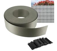 Oxeo Brise Vue Semi Rigide 25M - Hauteur 93mm - pour clôture de Jardin - Installation Facile - Clips de Fixation fournis