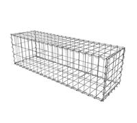 Oxeo Gabion Dimensions 100x30x30cm - Mur avec Pierres - Mur de soutènement - Paroi Bordure de Jardin - avec Spirales et entretoises (100 x 30 x 30 cm)