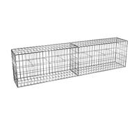 Oxeo Gabion Dimensions 200x50x30cm - Mur avec Pierres - Mur de soutènement - Paroi Bordure de Jardin - avec Spirales et entretoises
