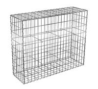 Oxeo Gabion - Mur avec Pierres - Mur de soutènement - Paroi Bordure de Jardin - avec Spirales et entretoises (100 x 80 x 30 cm)