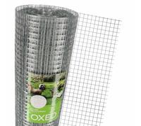 Oxeo Grillage à Poule 30m Haut 1m - Acier galvanisé à Chaud - Maille 16x16mm - Filet de clôture pour poulailler - Epaisseur Fil 0,8mm