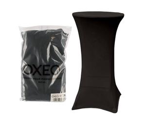 Oxeo Housse Mange Debout 60cm Noir - House de Protection Table Haute de Bar - pour diamètre de Table 60cm - Couleur Noir