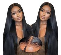 Oxeyegirl 16 Pouces 9x6 Straight Glueless 200% Densité Perruque Femme Naturelle Brésilien Perruque Naturel Humaine Sans Colle Cheveux Humain Wear and Go Wig Human Hair Pre Plucked Pre Cut