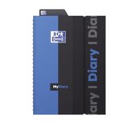 OXFORD - 1 Agenda Semainier Design Student - Visuel Bleu - Compatible avec Smartphone - Septembre 2025 à Septembre 2026 - Format 15 x 21 cm