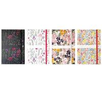 OXFORD, 1 Agenda Semainier FLOWERS - Janvier 2026 à Décembre 2026 - Dimension 16 x 24 cm - Coloris Aléatoires