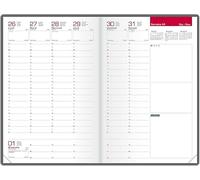 Oxford - 1 Recharge Pour Agenda Semainier - Janvier 2026 à Décembre 2026 - Dimension 16 x 24 cm - Reliure Cousue - Vendu Sans Couverture
