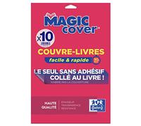 Oxford 10 Feuilles Couvre-Livres Magic Cover A4 PP 7.5/100e Lisse Incolore