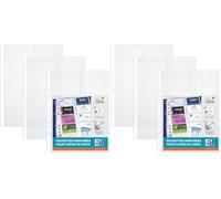 Oxford 10 Pochettes perforées A4 pour Carte de visite et Carte Collector Pokémon en PVC Transparent (Lot de 2)