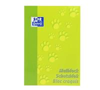 Oxford 100050303 Lot de 5 blocs-notes de 100 feuilles blanches 90 g/m² Vert clair Format A4