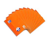 Oxford 100050359 Lot De 10 Blocs-Notes À Pages Blanches En Papier Optik Paper 90 G/M² 80 Pages Orange Format A4