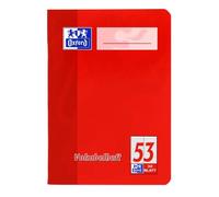 Oxford 100050398 Cahiers de vocabulaire d'école - Lot de 10, Format A6, 32 feuilles, Couleurs Assorties (Rouge ou Vert)