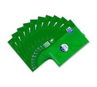 Oxford 100050405 Lot de 10 cahiers à papier Optik Paper 90 g/m² quadrillé avec double marge pour gaucher 80 pages Finition naturelle Format A4+