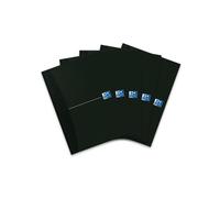 Oxford 100100745 Smart Black Lot de 5 carnets reliés Noir 7 mm Format A5 96 pages lignées en papier Optik Paper 90 g/m²