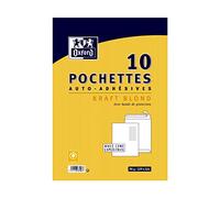 Oxford 100103518 Enveloppe auto-adhésive 229x324 90Gx10 Kraft blond