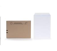 Oxford 100105108 Boîte de 250 Pochettes auto-adhésives 229 x 324 mm avec fenêtre Kraft Blanc