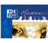 Oxford 100302790 Cahier musique oblongue 20 feuilles