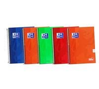 Oxford 1004301 Cahier 80 feuilles couverture 4 x 4 Assorti
