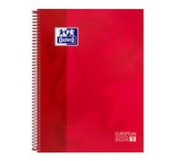 Oxford 100430198 Cahier micro perforé A4 80 feuilles 5 x 5 Rouge