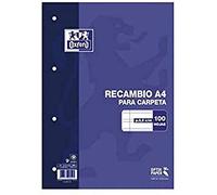 Oxford 100430211 Pièce de rechange avec Marge 100 feuilles A4 90 g