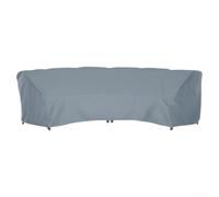 Oxford 210D Housse de canapé d'extérieur en forme d'arc imperméable 3000 mm avec revêtement en polyuréthane Protection anti-UV pour meubles de jardin incurvés Gris 228 x 116 x 86 cm