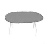 Oxford 210D Housse imperméable pour tables de poker ovales Design réglable Fixation contre les intempéries Gris