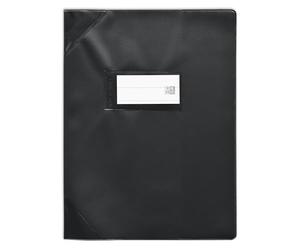 OXFORD 25 Protège-Cahiers 17x22cm Strong Line PVC Opaque 15/100ème Noirs
