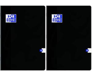 Oxford 400016250 Classique Cahier agrafé A4 140 pages grands carreaux seyès (Lot de 2)