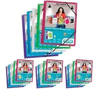 Oxford - 400037234 - Polyvision Chemise à élastique A4 Coloris Aleatoire. (Lot de 4)