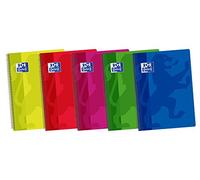 Oxford 400042148 Bloc-notes Plastique 90 g 80 feuilles Papier ligné - Pack de 5