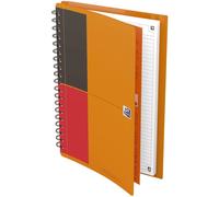 Oxford 400080789 Meetingbook Connect - 2:1 bloc collégial et chemise à élastiques, B5, ligné, 80 feuilles, 4 repères d'angle pour scanner