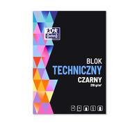 OXFORD 400093231 Lot de 20 cartons à dessin A4 210 g/m² Noir